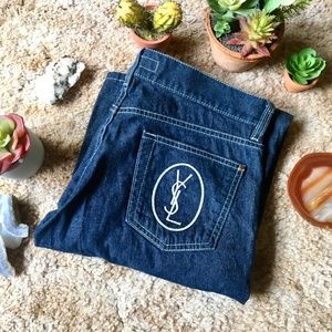 {Yves Saint Laurent} Rive Gauche Dark Wash Jeans